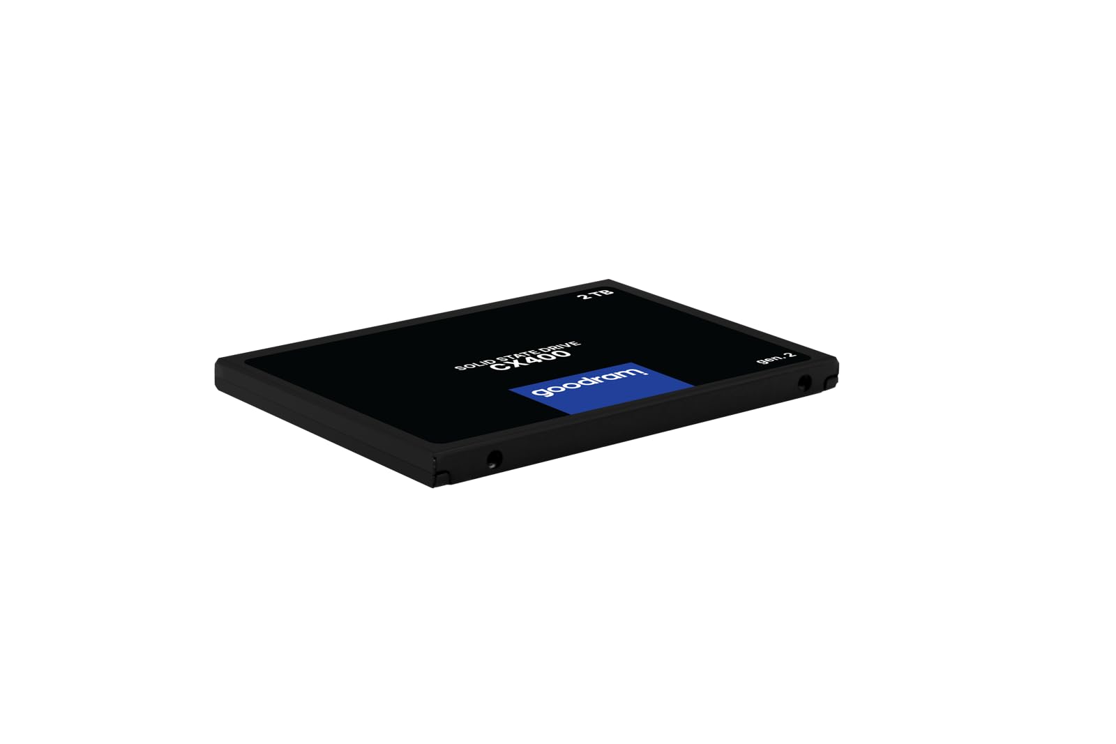goodram SSD 2TB CX400 Gen.2 2048GB Solid State Drive SSD mit SATA III Interface 3D TLC NAND Flash Speicherchips 2,5 Zoll zur Beschleunigung Ihres PCs bis zu 10 Mal Schwarz 2048 GB 2 TB
