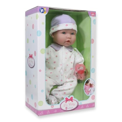 image for JC Toys - La Baby | Caucasian 16-inch Medium Soft Body Baby Doll | Was