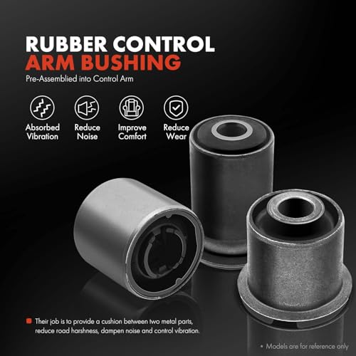 A-Premium Set of 4, Front Upper & Lower Control Arm Kit, with Ball Joint & Bushing, Compatible with Nissan Frontier 2005-2018, Pathfinder 2005-2012, Xterra 2005-2015 - Image 5