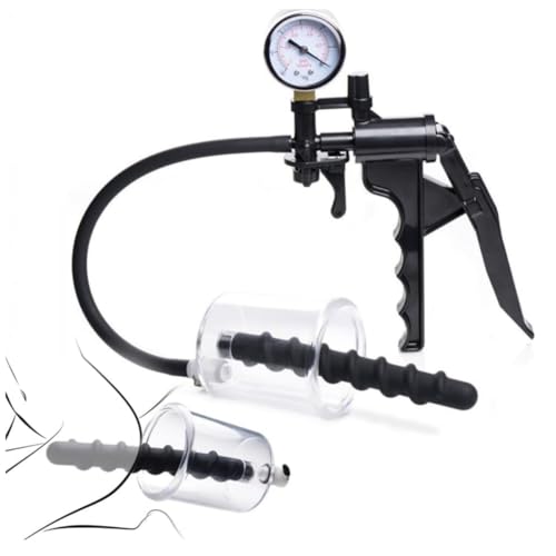 Silicone Vacuum Pump, Men's Enlargement Pump, Rotating Silicone Tube, Threaded Suction Cup Vacuum Pump, Unisex-Y3