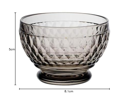 Villeroy & Boch Boston Coloured Ciotoline da Dolce, Vetro Cristallo, Grigio - immagine 4