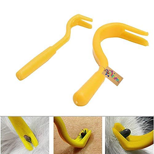 Western Era Anti Tick/Lice/Flea/Mite Remover/Tweezer for Healthy Care of Puppies/Dog/Cat/Kitten (Yellow) 4