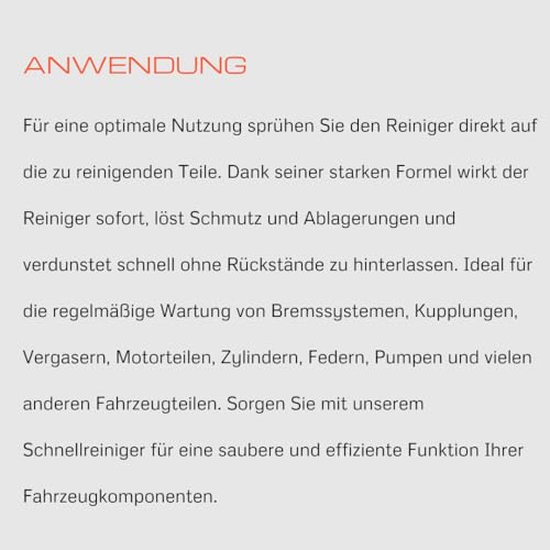 Dichtungshelden Schluss mit Zugluft im Haus Bremsenreinigerspray - 500ml Spray - Acetonfreien Schnellreiniger - Instandhaltung und Reparatur Ihres Fahrzeuges