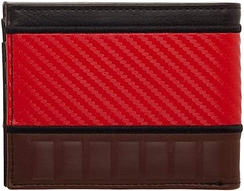 TCB Creations Superhero Dead Pool Carbon Fiber Badge Bi-Fold Wallet2