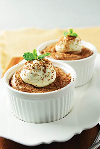 Hic Kitchen Souffle Ramekin Set, Fine White Porcelain, 4-Ounce, Set Of 4 #TOP6