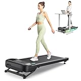 UREVO Tapis Roulant Elettrico 9% Inclinazione Automatica, 3 in 1 AI Intelligente Walking pad, 35 db Silenzioso Tapis Roulant da scrivania con Telecomando e LED per Casa e Ufficio, Capacità 136 kg