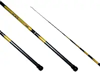 Vara de Pesca Telescópica Marine Sports, 2,40 Metros, Dourada e Preta, para Água Doce