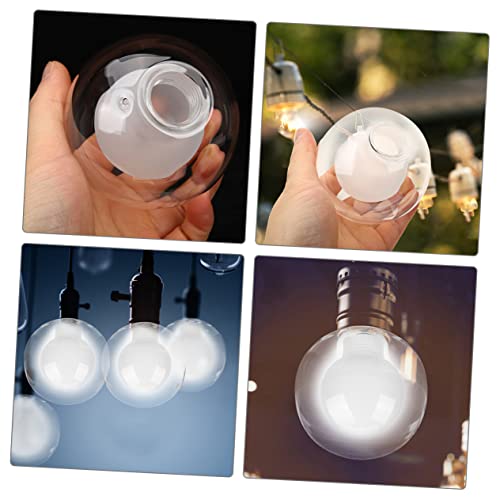 Image of Glass Lamp Shade Double Layers 3.14 Inch Clear Globe Replacement for Pendant Light Fixture Suitable for Home Decoration and Light Bulb Protection