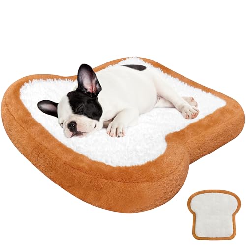 Orthopedic Dog Bed for Small Dogs Toast Style Washable Non-Slip Pet Bed for Dogs and Cats Puppy Kitten Washable Pet Mat Bed for Crate Home Indoor