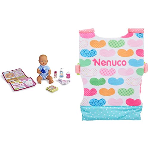 Nenuco de Famosa- Ay qué pipí, Muñeco bebé, para niños y niñas + Portabebés, niñas a Partir de 3 años, Color no Aplica (Famosa 700015611)