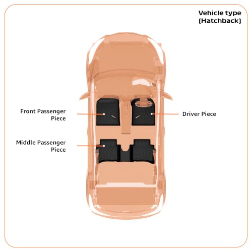 Image of Q Po Swift Facelift (MAX) May 2024 - Present ECO TPE Car Floor Mat | Anti Slip All Weather Mats for Swift (Black)