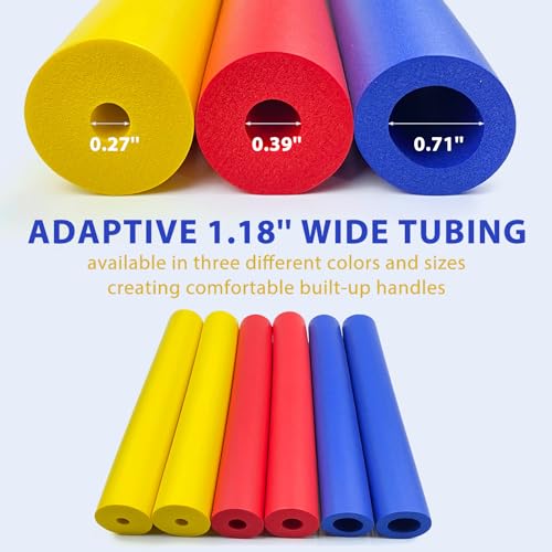 Lyforx 054 Foam Grip Tubing 6Pcs Adaptive Utensils Grip Tubing, Built Up Grip Aid thumb #1