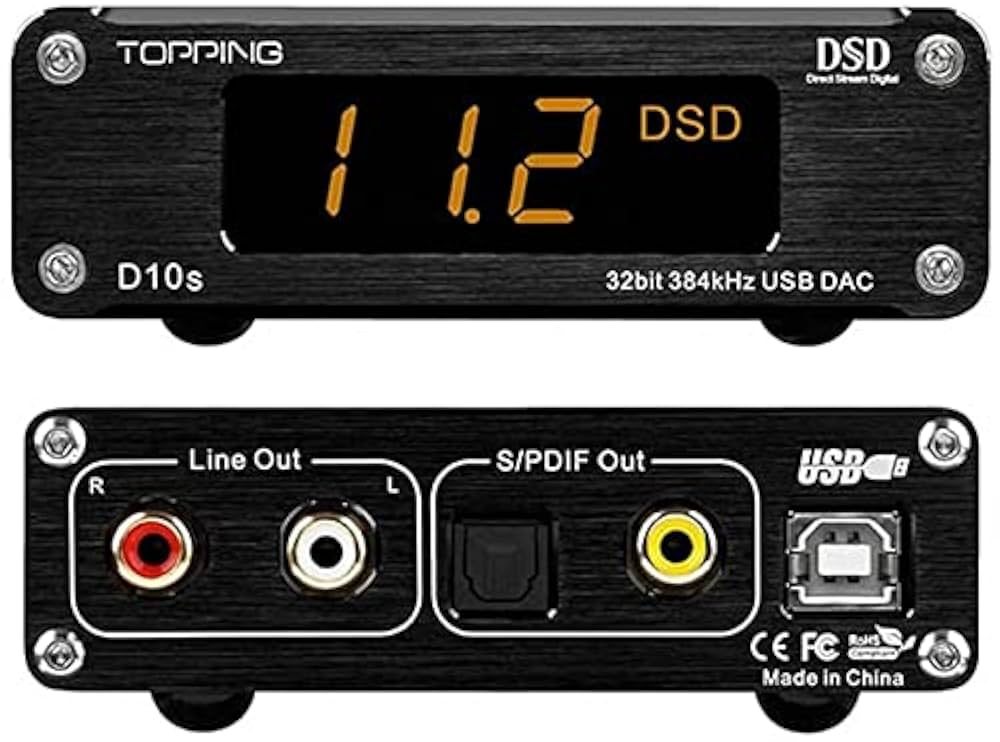 TOPPING D10s DAC Mini（美品） Topping D10s DAC MINI USB DAC XMOS XU208 ES9038Q2M DSD256