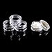 60 PCs 5 Gram Empty Plastic Cosmetic Samples Container and Labels for Make Up, Eye Shadow, Nails, Powder, Gems, Beads, Jewelry, Cream Small Clear Pot Jars with Lid