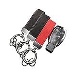 Car Keychain,For AMG logo w203 w204 w205 w211 w212 w213 w176 GLA Metal Alloy Car Key chains Car Styling KeyRings Accessories (black red line)
