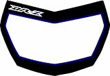 Drz400sm Blue Front Number Plate Graphic drz400 decal stickers drz 400 Headlight