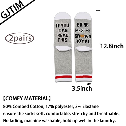 GJTIM 2 PAIRS Whiskey Gift Whiskey Lover Drinker Whiskey Lover Socks2
