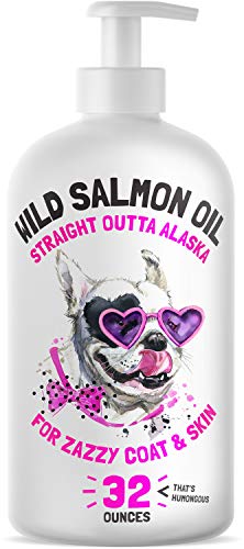 LEGITPET Wild Alaskan Salmon Oil for Dogs & Cats - Pure Fish Omega