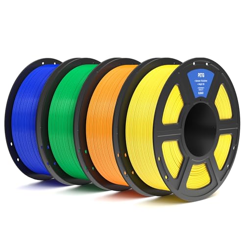 ELEGOO PETG Filament 1.75mm Bundle 4KG, 3D Printer Filament Dimensional