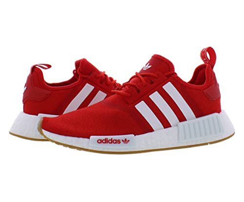 adidas Mens NMD R1 Lace Up Sneakers Shoes Casual - Red3