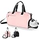 Romon Sporttasche Reisetasche, Sporttaschen Sportbeutel Schwimmtasche Trainingstasche mit Schuhfach Nassfach für Sport, Fitness, Reisen, Badetasche, Gym Bags Travel Bag für Damen Herren, Rosa