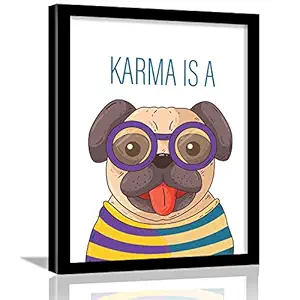 Kotart - Karma Quotes - Motivational Quote Framed Wall Poster for Room Home and Office Wall Decor - Inspirational Quotes Wall Posters with Frame for room (11x14 inch, Framed)