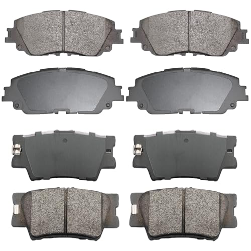 EXPPOWER Front Rear Ceramic Brake Pads