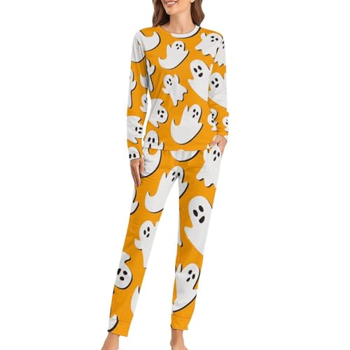 Pyjama femme manches longues anti-froid ensemble pantalon sleepwear ajusté pour la nuit