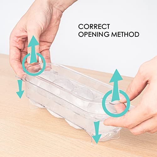 Combler Ice Molds, Ice Cube Tray For Freezer, 2 Inch Large Ice Cube Molds For Cocktails Whiskey Bourbon, Diamond Ice Ball Maker Mold, Round Ice Cube Mold Set Of 2, With Tong & Storage Bag Gifts #TOP6