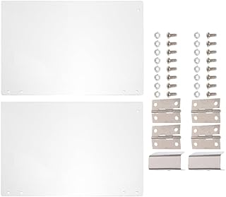 2pcs Popcorn Machine Door Panel Replacement Clear Protective Panel for Commercial Popcorn Machines Secure