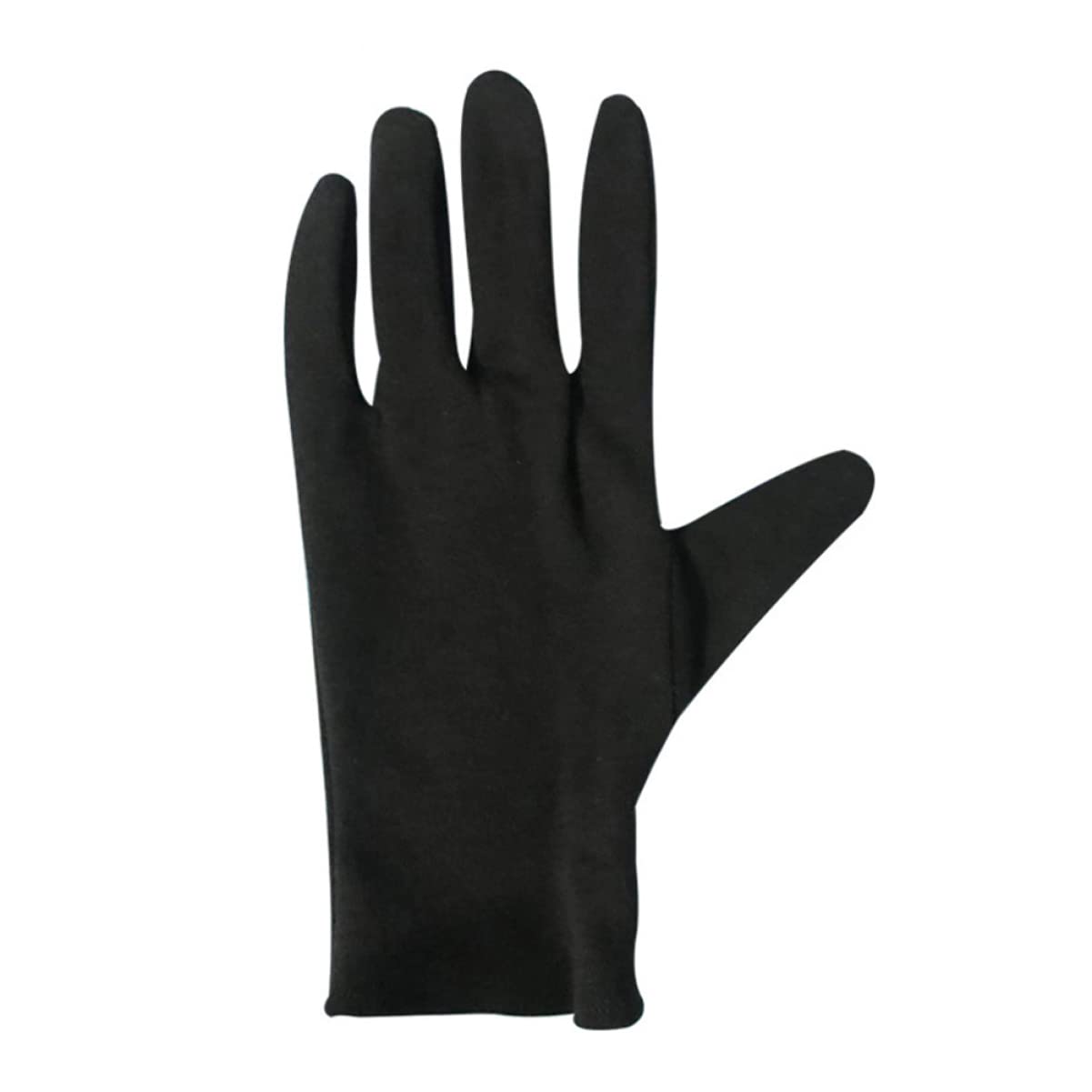 ERINGOGO Guantes de Algodón Hidratantes Negros, Paquete de 12 Pares