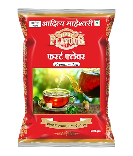 Image of First Flavour Premium CTC Dust Tea - 250G (Pack Of 2) | Strong Kadak Chai | Fresh Assam Tea | Rich Aroma & Taste | Strong blend | Refreshing | All Natural Ingredients | No preservatives