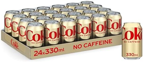 Diet Coke Can No Caffeine, Tray 330 ml (Pack of 24)