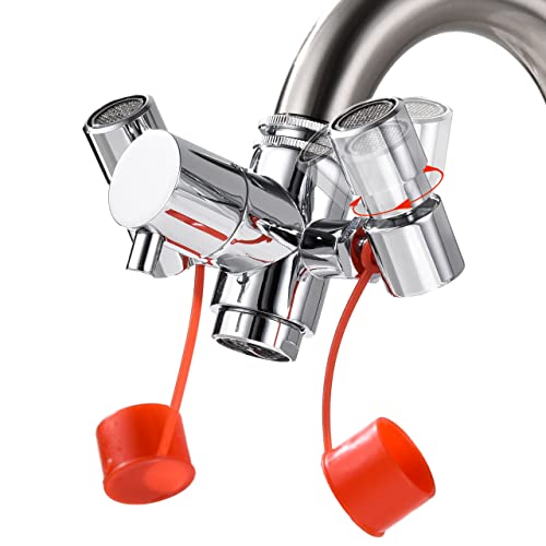 Fiivas Eye Wash Station With Multi-Angle Rotating - Faucet Mounted Eye Wash Station Attachment For Emergency Eye Wash, Eye Wash Faucet Sink Attachment With 5 Adapters, Eye Washer Adapter For Faucets #TOP16