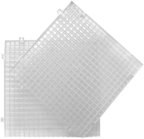 Creator's Waffle Grid 2-Pack - Seen On HGTV/DIY Cool Tools Network - 100% USA Solid Bottom Modular - Glass Cutting, Small Parts, Liquid Containment, Grow Room, Medical - Home, Office, Clinic, Shop