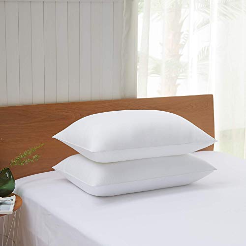 Acanva Basic Bed Pillow Soft Rest Cushion Stuffer For Sleeping, Standard, White 2 Count #TOP1