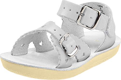 Salt Water Style 1400 Sun-San Sweetheart Sandal,Silver,9 M US Toddler