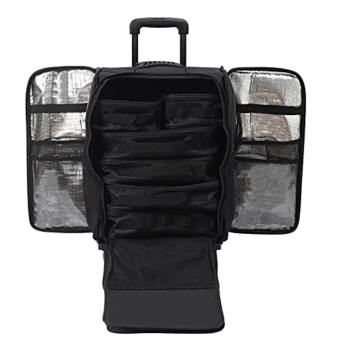LUVODI Kosmetikkoffer aus Nylon, tragbar, mit Pinselhalter, transparent – Bild 8