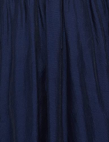 Image of BIBA Women's Polyester Fit and Flare Knee-Length Dress (2 PCS SE1314 Navy 38)
