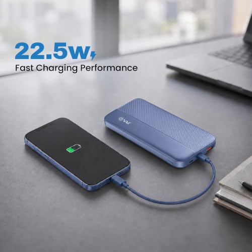 EVM EnBolt 22.5W 10000mAh Blue Power Bank - Image 5