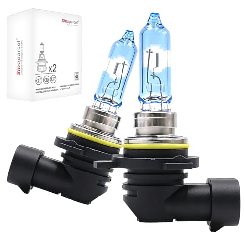 Image of Sinoparcel HIR2 9012 Headlight Bulb, Clear Visibility, 3500K Neutral White