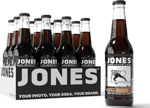 Jones Soda Co. Root Beer Flavor, 12 Oz Glass Bottles, 12-Pack
