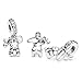 Pandora Teddy Bear Dangle Charm - Compatible Moments Bracelets - Jewelry for Women - Gift for Women in Your Life - Made with Sterling Silver & Cubic Zirconia