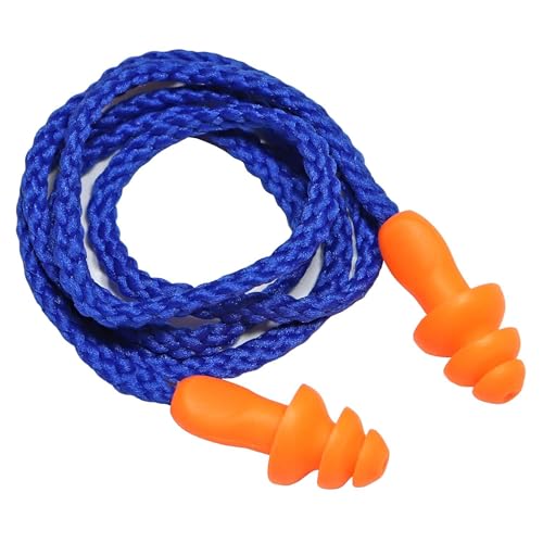 Image of Motorcycle Ear Plugs Noise Reduction Reusable Silicone Hearing Protection for Riding Wind Noise Construction Work Travel Comfortable Fit for Men Women (10 Pair)