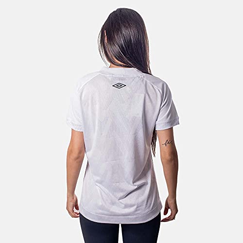Camisa Santos Oficial 1 2021, Umbro, Feminino, Branco/Preto, G