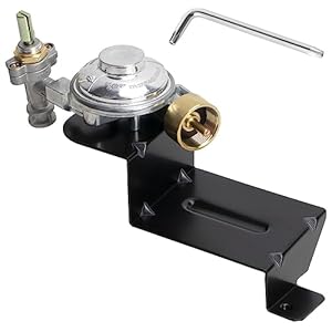 Outspark 80477 Gas Grill Valve Regulator for Weber Q100 Q120 Series Gas Grill,Grill Regulator Replacement Parts for Weber 386001 386002 516002 53060001 Baby Q