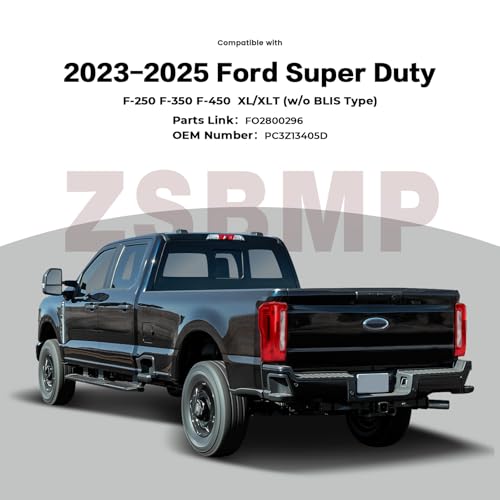 Image of Tail Lights Fit for 2023-2025 Ford F250 F350 Super Duty | Halogena Type Rear Light Accessories Rear Brake Lamp Signal Assembly OE:PC3Z13405D (No Blind Spot, Left Driver Side)