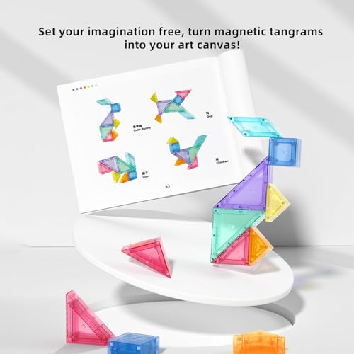 Mideer Magnetic Tangram Travel Tangram Puzzle Magnetic Pattern Block For Ages 4 5 6 7 8 9 Toy For Kids Brain Development Toy Iq Educational Toy Gift thumb #6