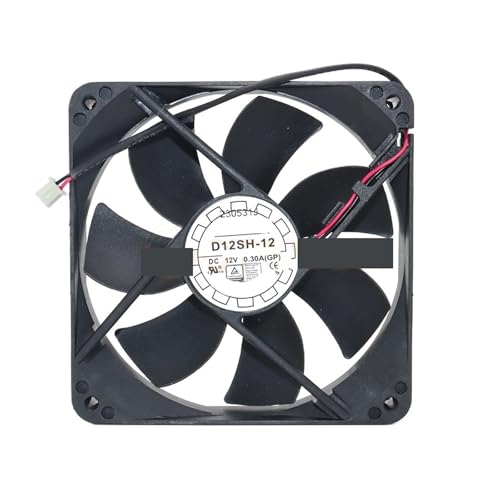 Ventilateur D12SH-12 120mm à fort flux d'air de 0.30A pour une dissipation thermique efficace
