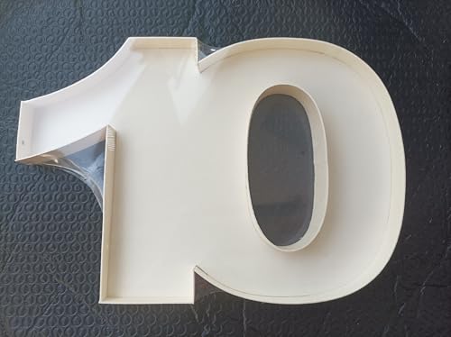 Caja rellenable agregada 10, letras y formas llenas de madera
